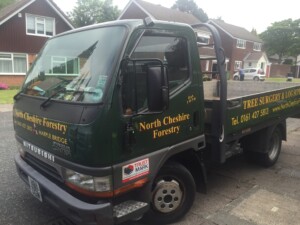North Cheshire Forestry parked in Stockport
