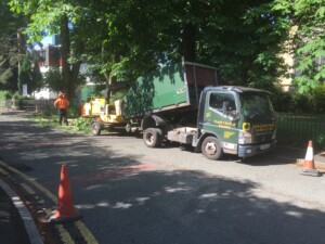 Clean up of branches by North Cheshire Forestry
